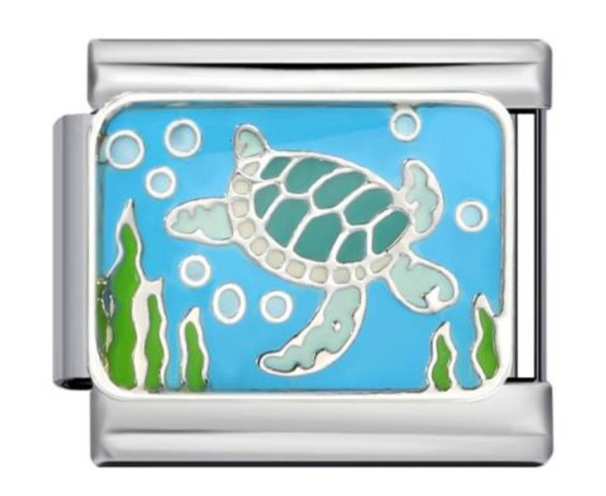 Italian charm argento tartaruga