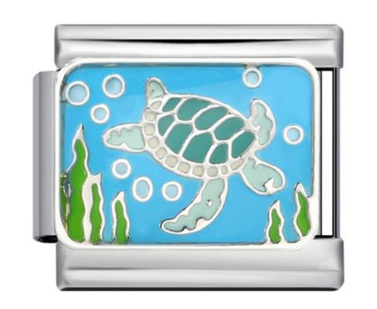 Italian charm argento tartaruga