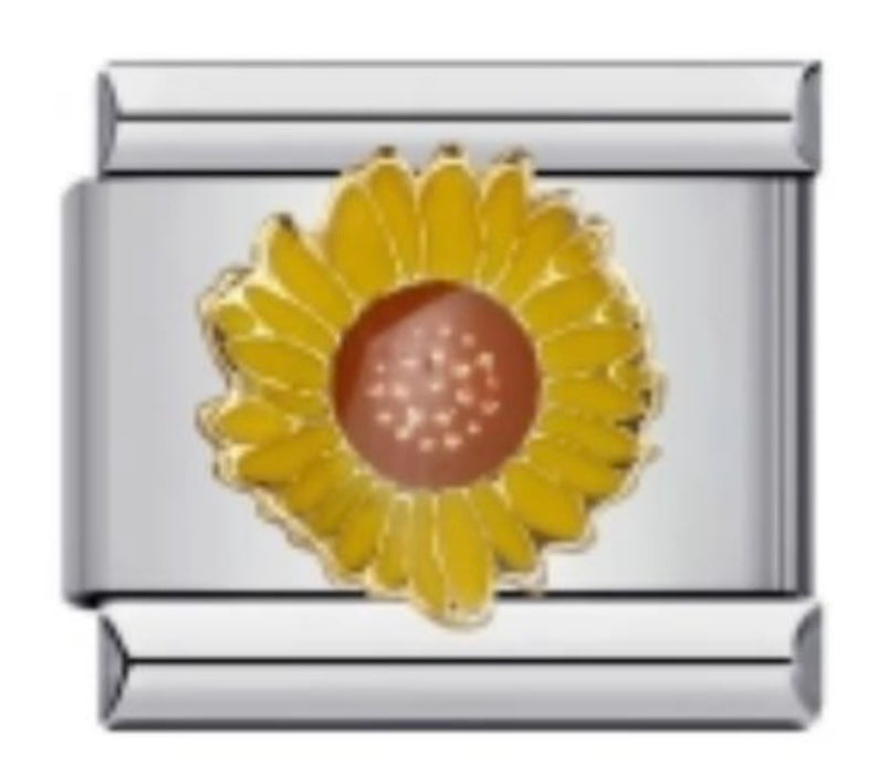 Italian argento charm girasole