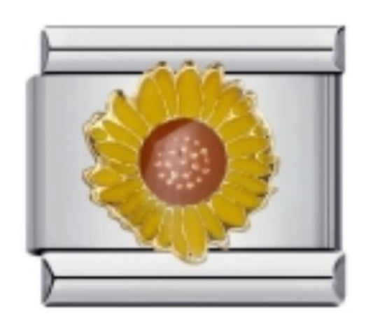 Italian argento charm girasole